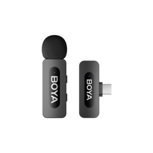 BOYA BY-V10 V2.0 Belaidis mikrofonas 2.4GHz - juoda