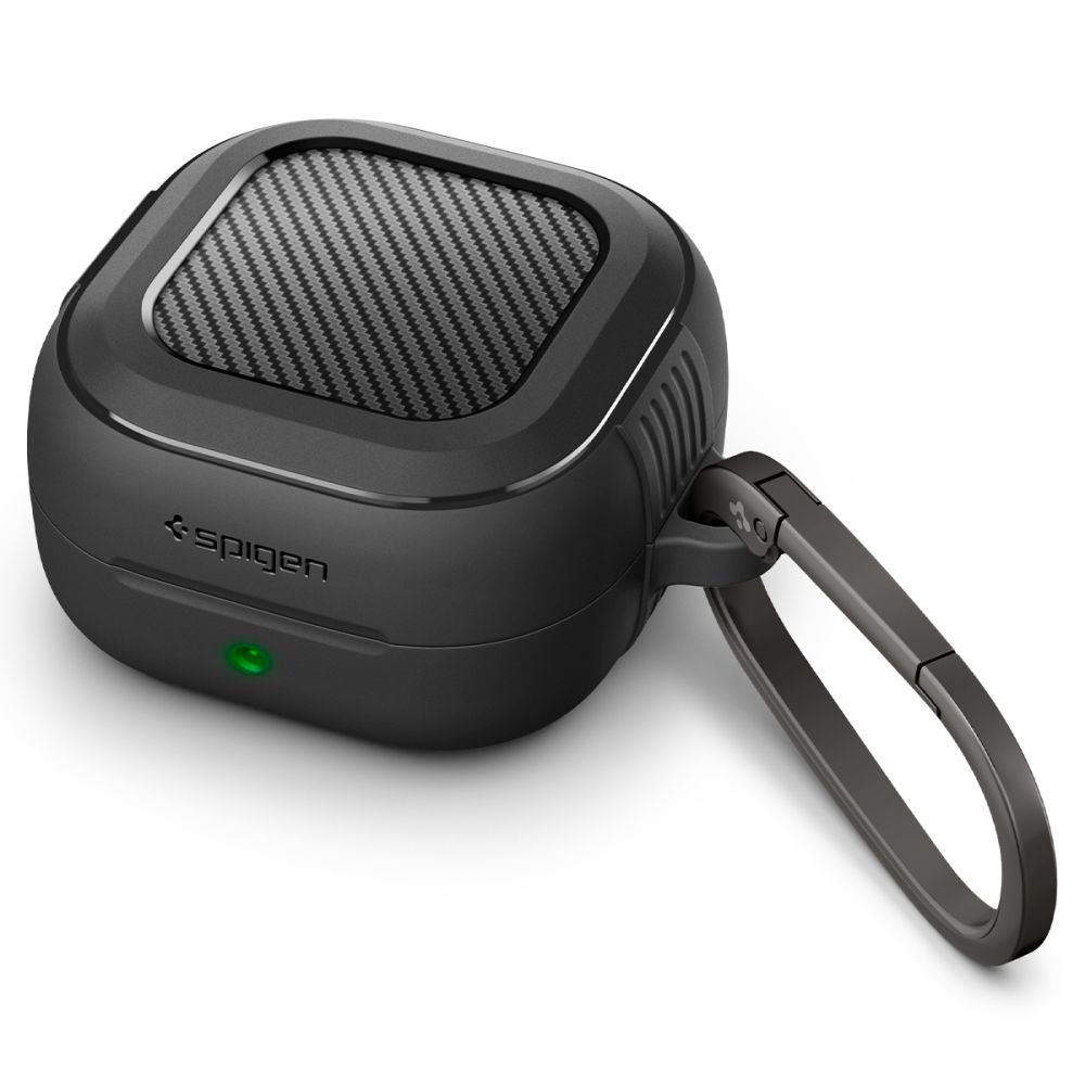 Dėklas Spigen Rugged Armor Samsung Galaxy Buds 4 / 4 Pro, matinis juodas