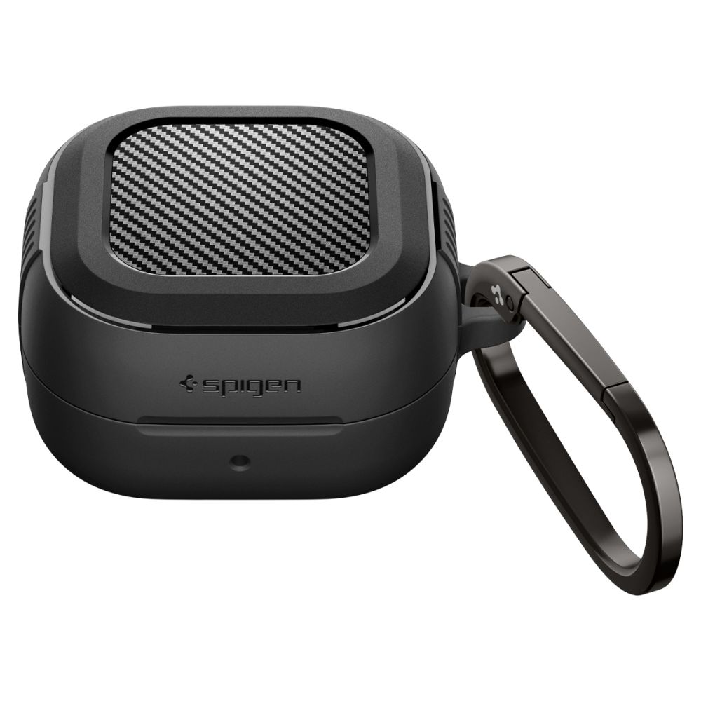 Dėklas Spigen Rugged Armor Samsung Galaxy Buds 4 / 4 Pro, matinis juodas