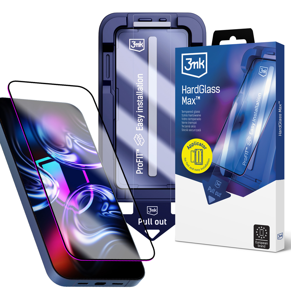 3mk HardGlass Max grūdintas stiklas, skirtas iPhone 14 Pro