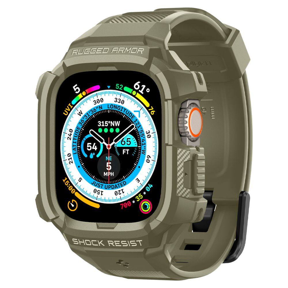 Dirželis Spigen Rugged Armor Pro Apple Watch Ultra 1 / 2 (49 mm), vintažinis chaki