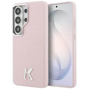 Karl Lagerfeld K Metal Logo MagSafe dėklas skirtas Samsung Galaxy S26 Ultra - rožinė