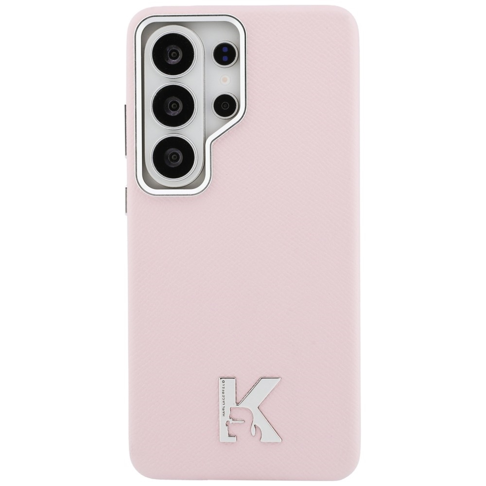 Karl Lagerfeld K Metal Logo MagSafe dėklas skirtas Samsung Galaxy S26 Ultra - rožinė
