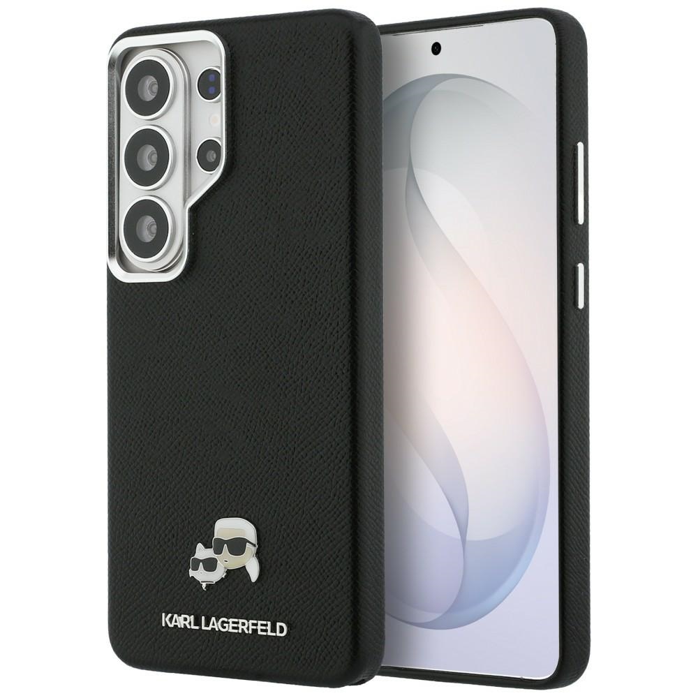 Dėklas Karl Lagerfeld Saffiano KC Metal Logo MagSafe skirtas Samsung Galaxy S26 Ultra - juodas