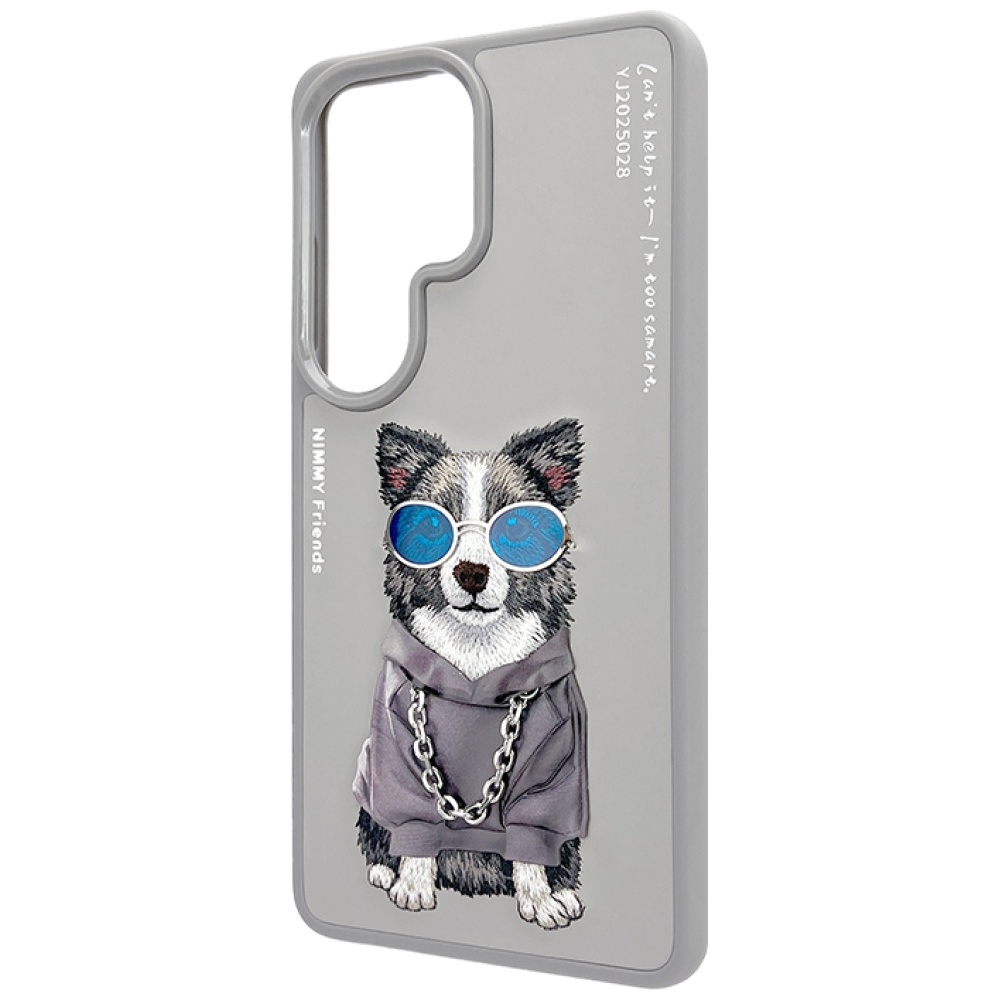 Nimmy Glasses Cool Dog dėklas Samsung Galaxy S26 Ultra - Pilka