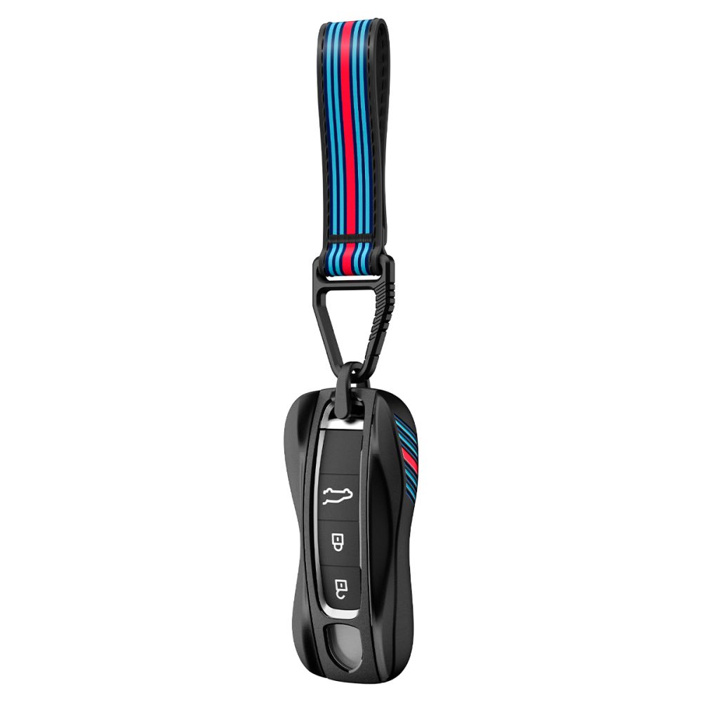 Dėklas automobilio raktui Porsche, Spigen PK100, juodas