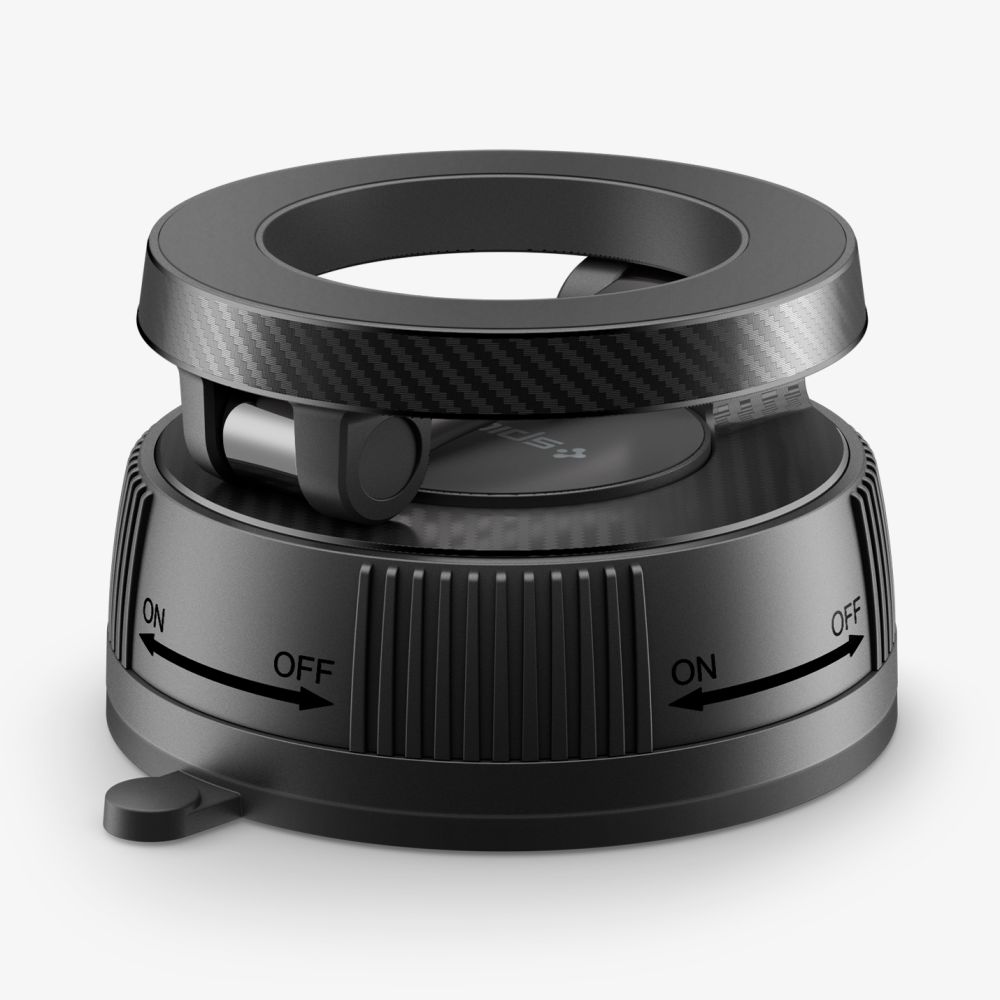 Automobilinis laikiklis Spigen MFT36 VacuumLock MagSafe, juodas