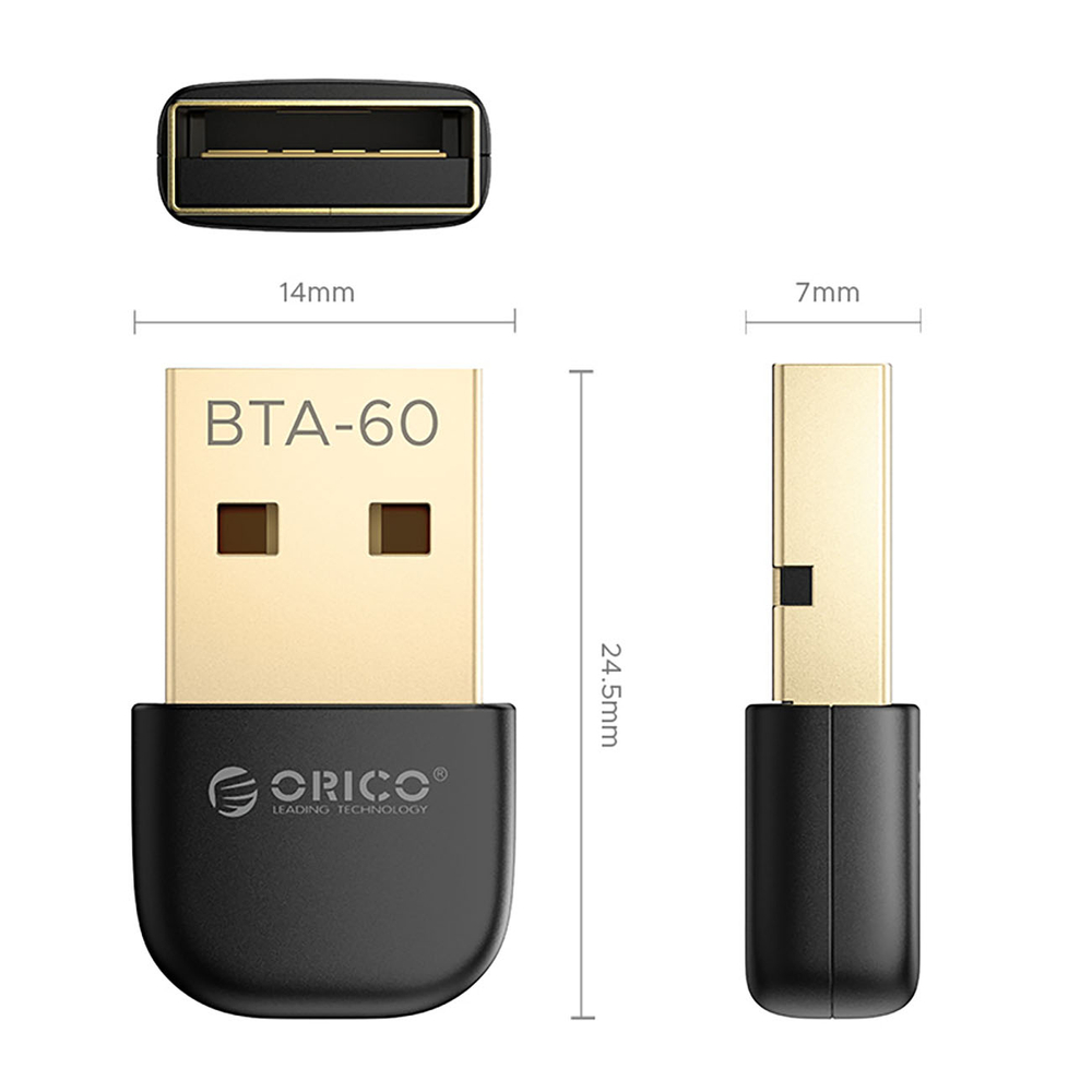 Orico BTA-60 Bluetooth 6.0 adapteris - juodas