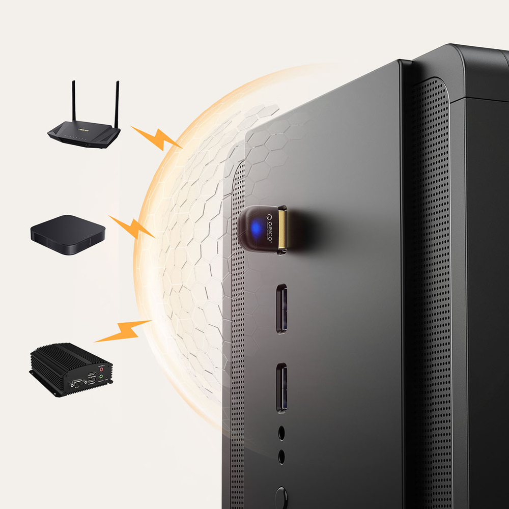 Orico BTA-60 Bluetooth 6.0 adapteris - juodas