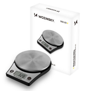 Wozinsky WAK-651 Virtuvės svarstyklės su LCD ekranu iki 5 kg - juodas