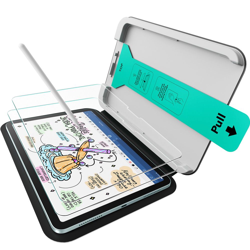 Apsauginis stiklas ESR Paper Feel iPad Air 10.9 (4 / 5 gen., 2020-2022) / 11 (6 / 7 / 8 gen., 2024-2026), 2 vnt., skaidrus