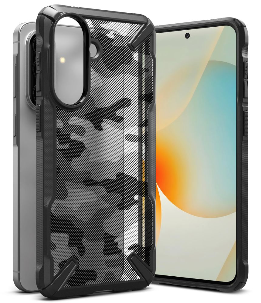 Dėklas Ringke Fusion X Samsung Galaxy A57 5G, kamufliažinis juodas