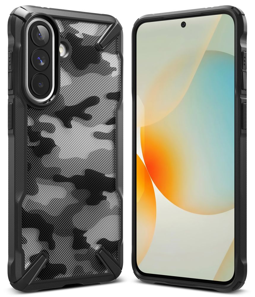 Dėklas Ringke Fusion X Samsung Galaxy A57 5G, kamufliažinis juodas