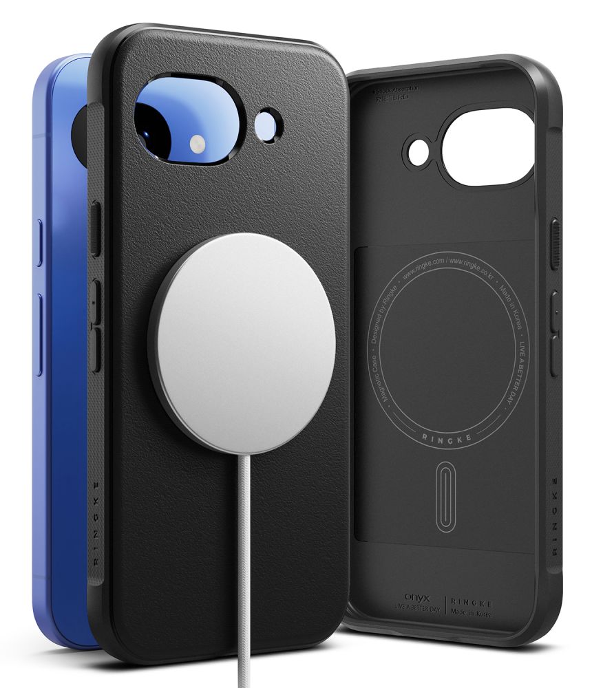 Dėklas Ringke Onyx Magnetic MagSafe Google Pixel 10A, juodas