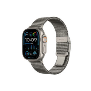 AmazingThing Titan Premium Metal Band, skirtas Apple Watch 38/40/41/42/44/45/46/49 mm - sidabrinis