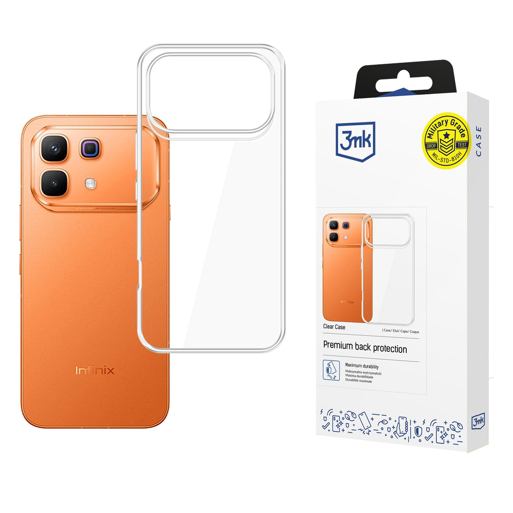 3mk Clear Case, skirtas Infinix Note 60 Pro - skaidrus