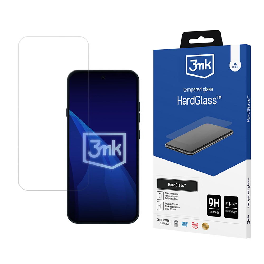 3mk HardGlass™ grūdintas stiklas, skirtas Nothing Phone (4a)