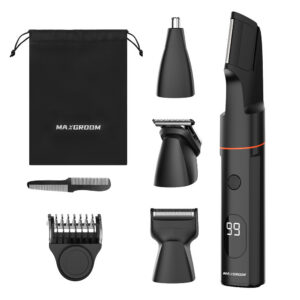 MAXGROOM LK-881 Multifunkcinis kirptuvas su keičiamais antgaliais - juodas