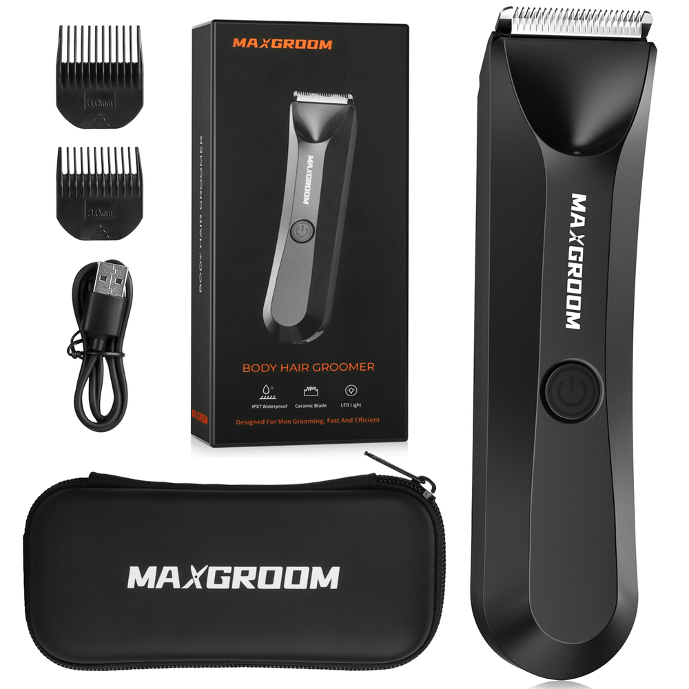 MAXGROOM RFCD-9087 daugiafunkcis trimmeris su LED apšvietimu - juodas