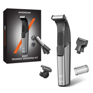 MAXGROOM JK-319 daugiafunkcis trimmeris su keičiamais antgaliais - juodas