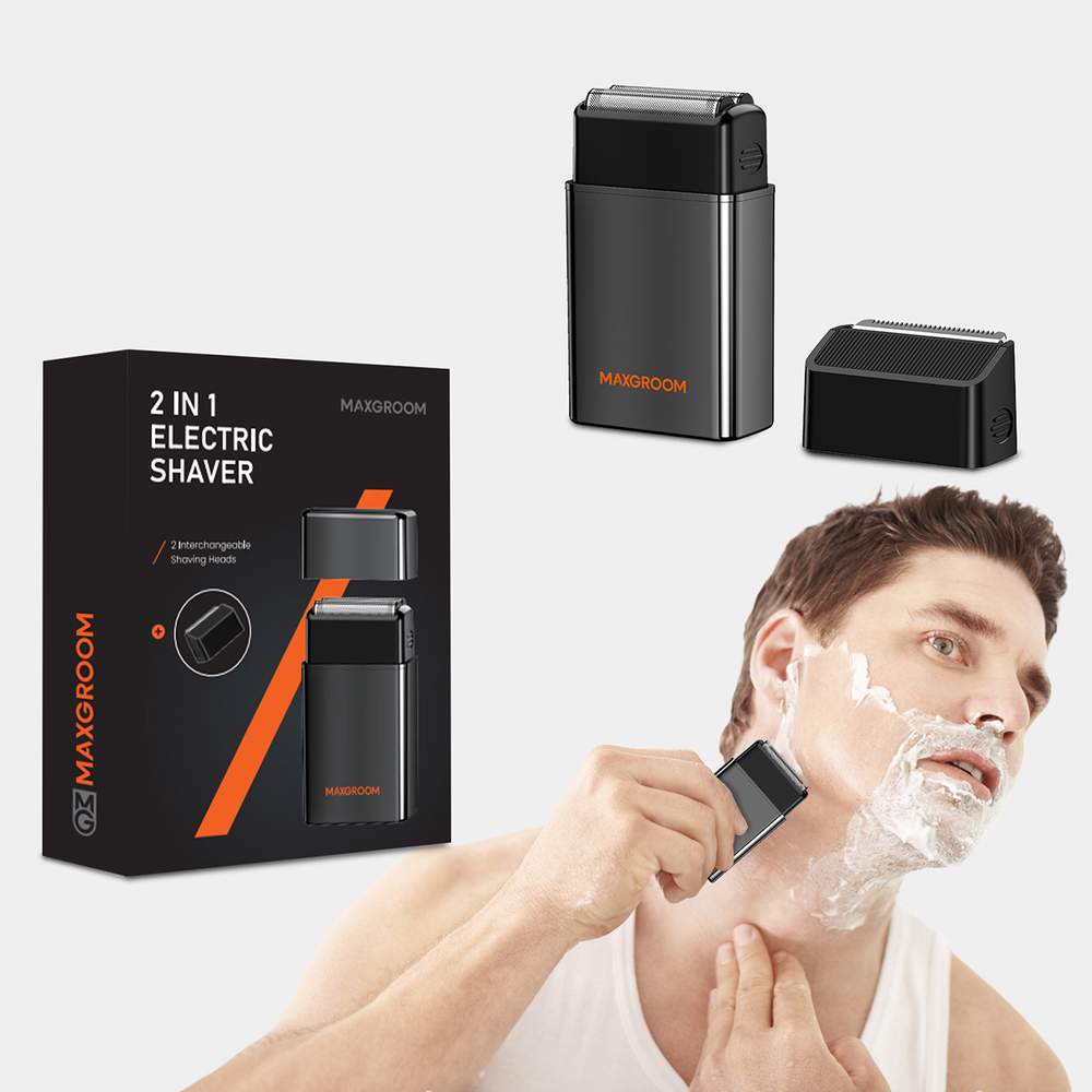 MAXGROOM ZG-F5580 2-in-1 elektrinė skustuva - juoda