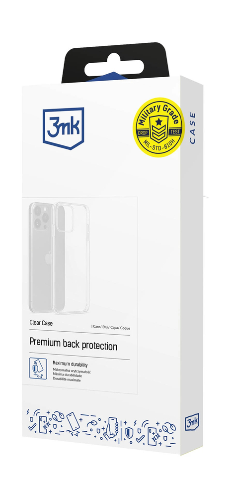 3mk Clear Case skirtas Motorola Moto G86 Power - skaidrus