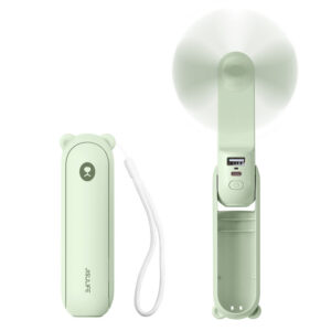 Jisulife Handheld Fan Life8 Nešiojamas USB ventiliatorius - žalia