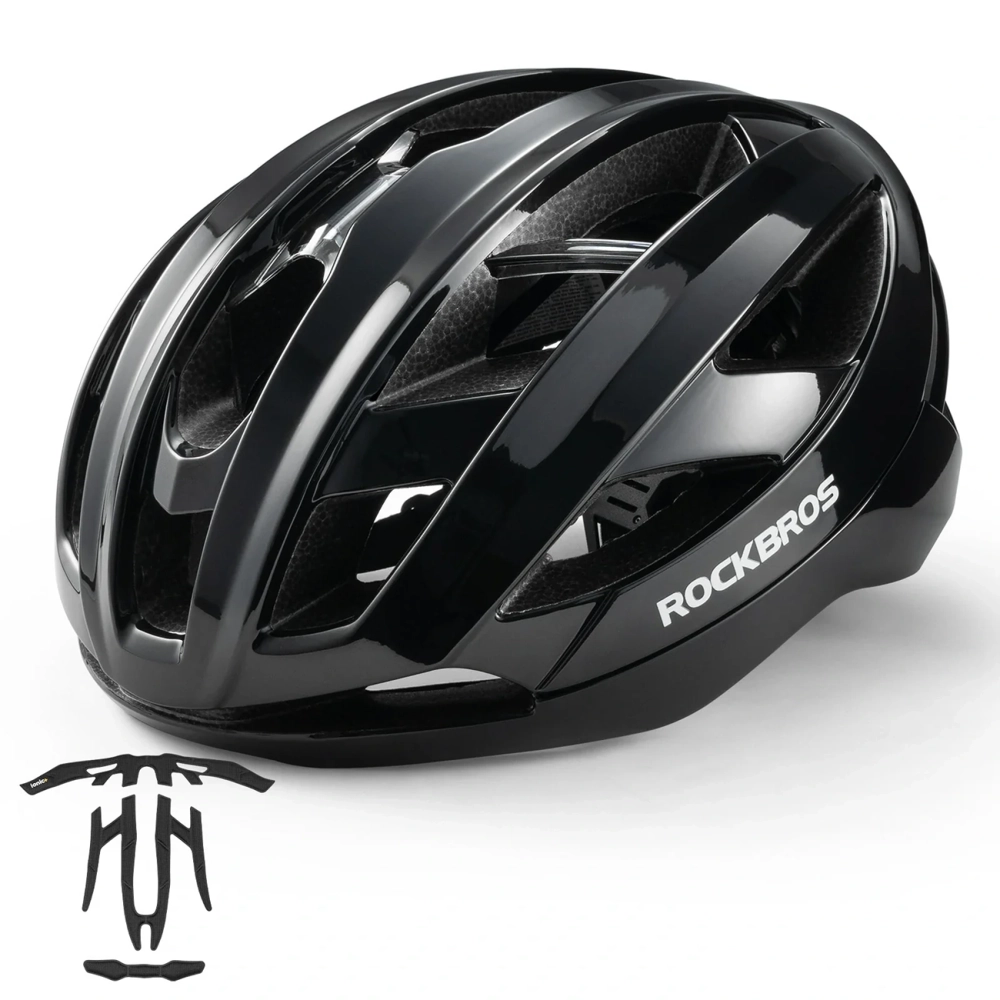 Rockbros LK-69 Dviračio šalmas su sustiprintu rėmu 58-62 cm - juodas