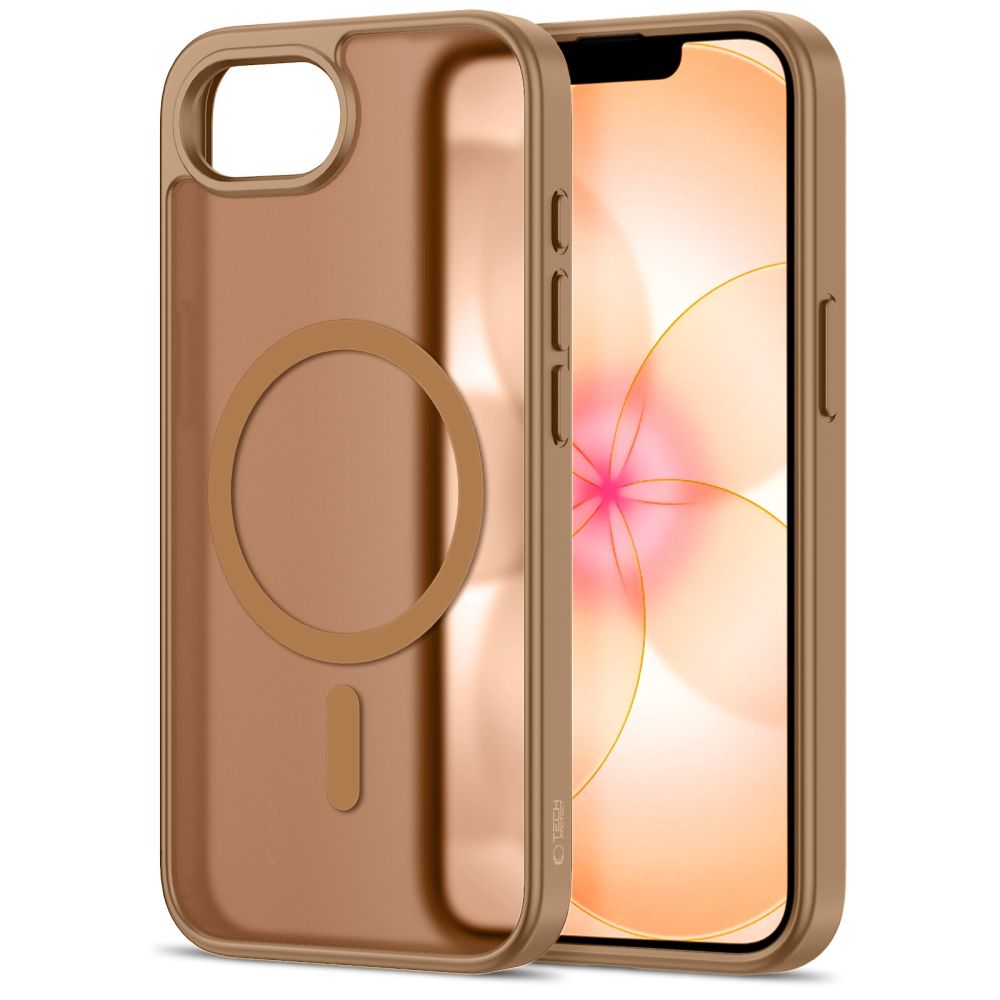 Dėklas Tech-Protect BasicMag MagSafe iPhone 16e / 17e, matinis rudas