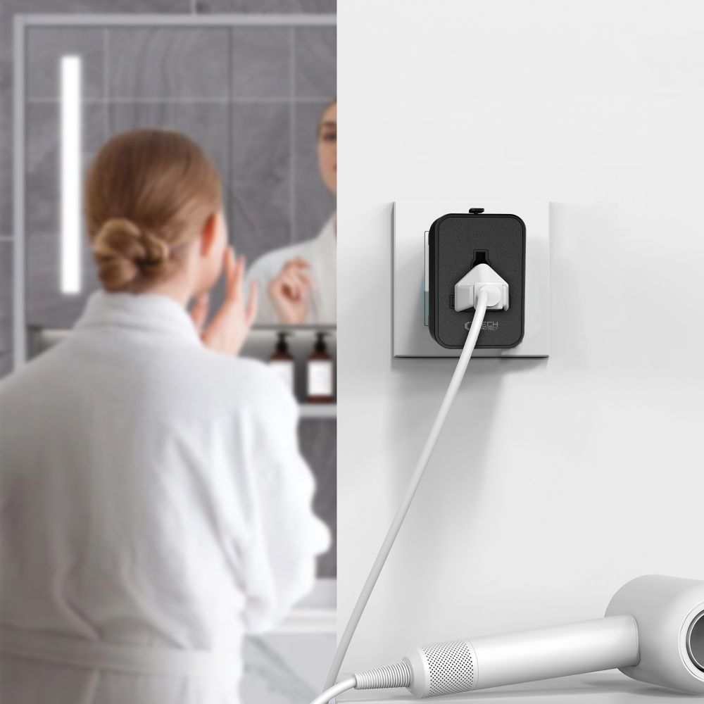 Kelioninis adapteris Tech-Protect TA300 EU / UK / US / AU, juodas