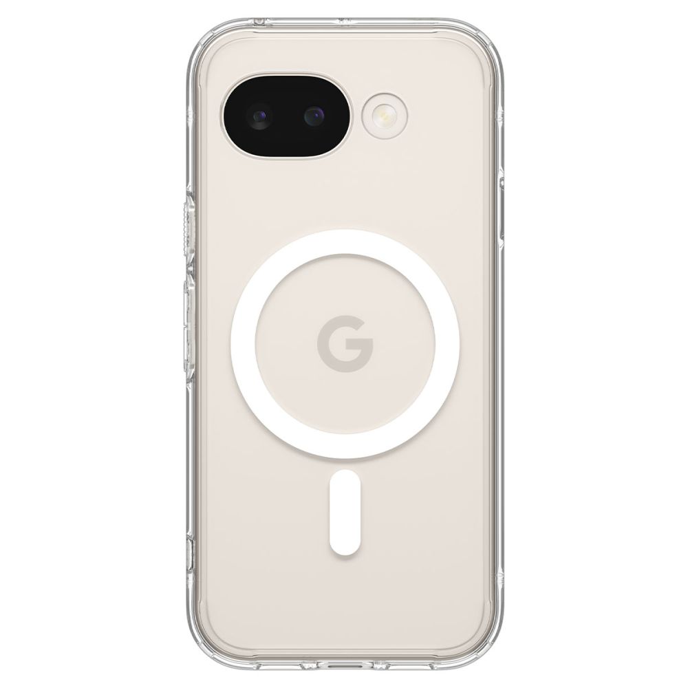Dėklas Spigen Ultra Hybrid Mag MagSafe Google Pixel 10A, skaidriai baltas