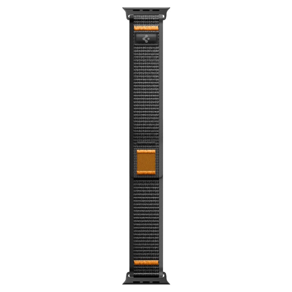 Dirželis Spigen Athlex Air 2 Apple Watch 8 / 9 / 10 / 11 / SE / Ultra (44 / 45 / 46 / 49 mm), juodas/oranžinis