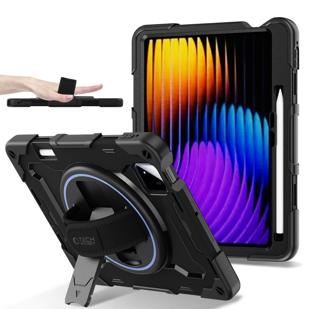Dėklas Tech-Protect Solid Xiaomi Pad 7 / 7 Pro / 8 / 8 Pro 11.2, juodas