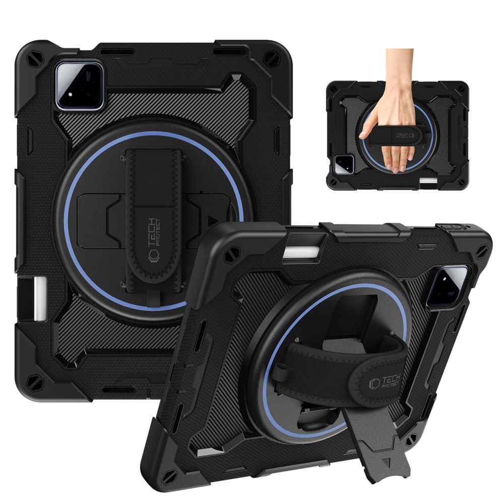 Dėklas Tech-Protect Solid Xiaomi Pad 7 / 7 Pro / 8 / 8 Pro 11.2, juodas