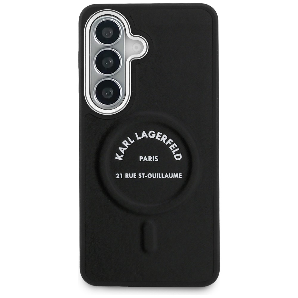 Karl Lagerfeld EmBossed Ring RSG logotipas MagSafe Case skirtas Samsung Galaxy S26+ - Black