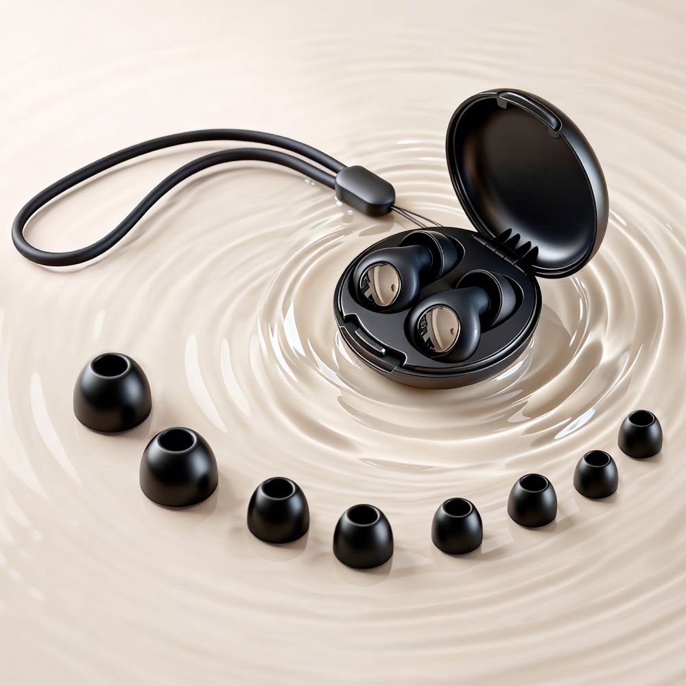 Ausų kištukai Tech-Protect QuietFit, juodi