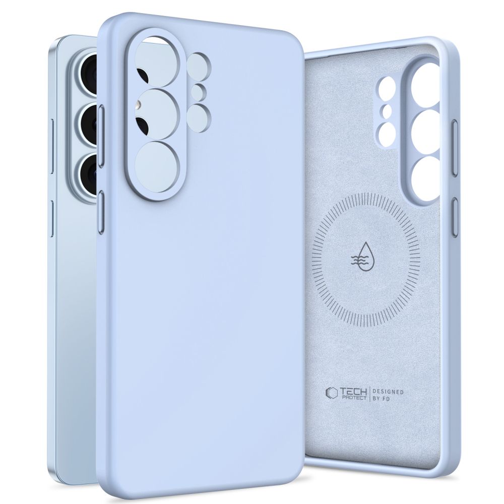 Dėklas Tech-Protect Silicone MagSafe Samsung Galaxy S26 Ultra, dangaus mėlynas