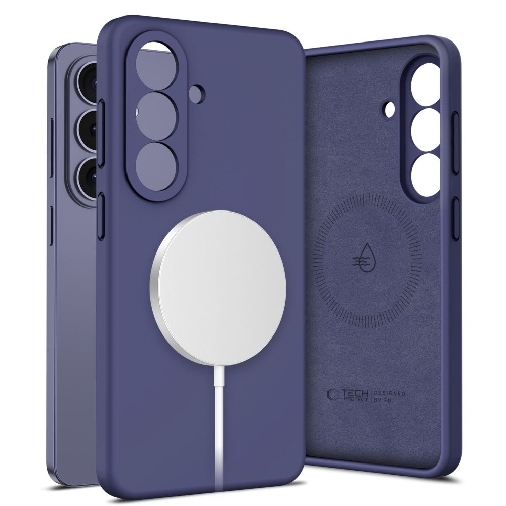 Dėklas Tech-Protect Silicone MagSafe Samsung Galaxy S26, kobaltinis violetinis