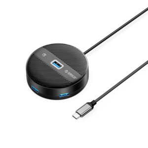 ORICO YS1-C2 4 prievadų USB hub 1x USB-A 3.0 3x USB-A 2.0 0,3 m – juoda