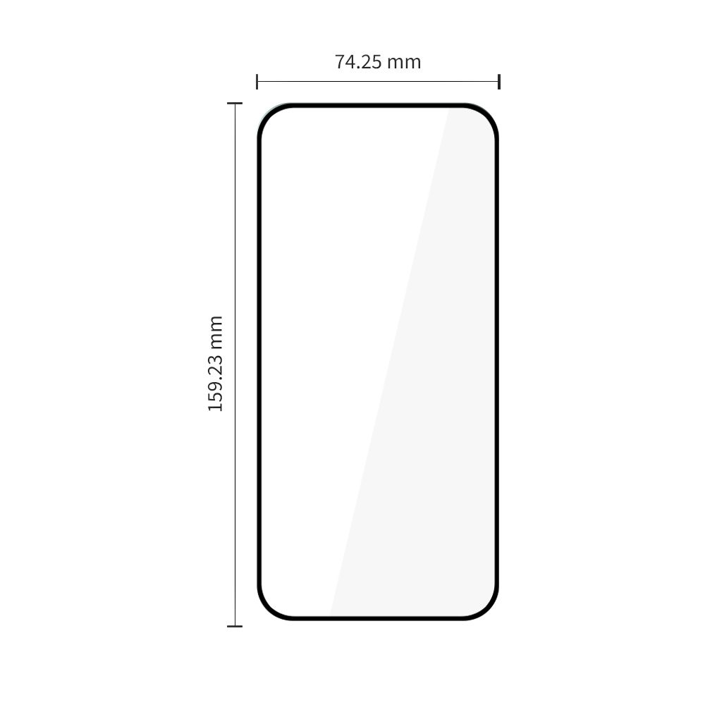 Apsauginis stiklas Tech-Protect Glass Fit+ Motorola Moto G67 / G77 / G87, 2 vnt., juodas