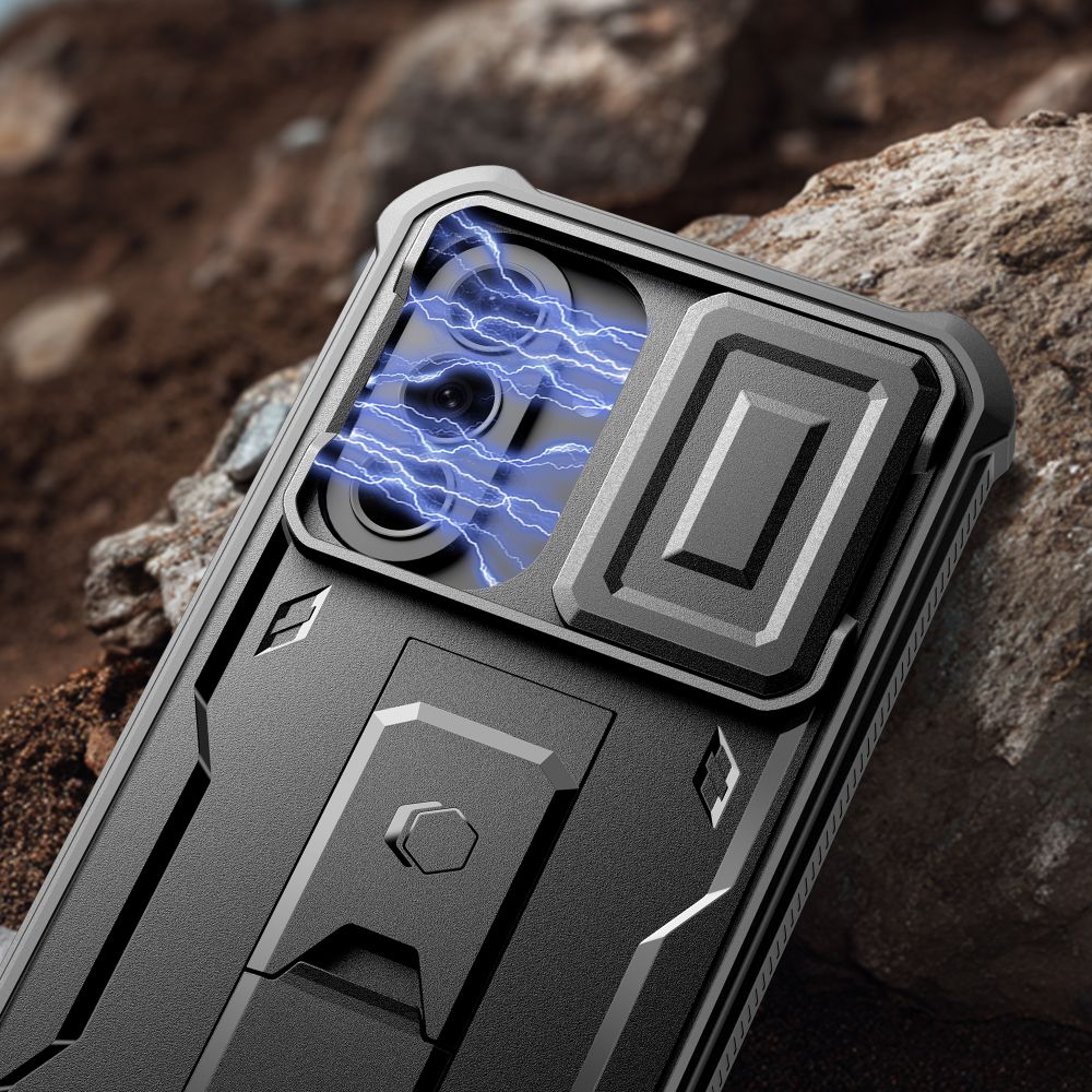 Dėklas Tech-Protect Kevlar Cam+ Galaxy A57 5G, juodas