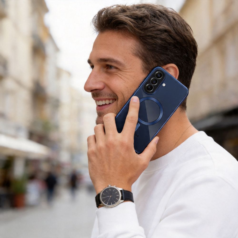 Dėklas Tech-Protect MagFlex MagSafe Galaxy A57 5G, tamsiai mėlynas