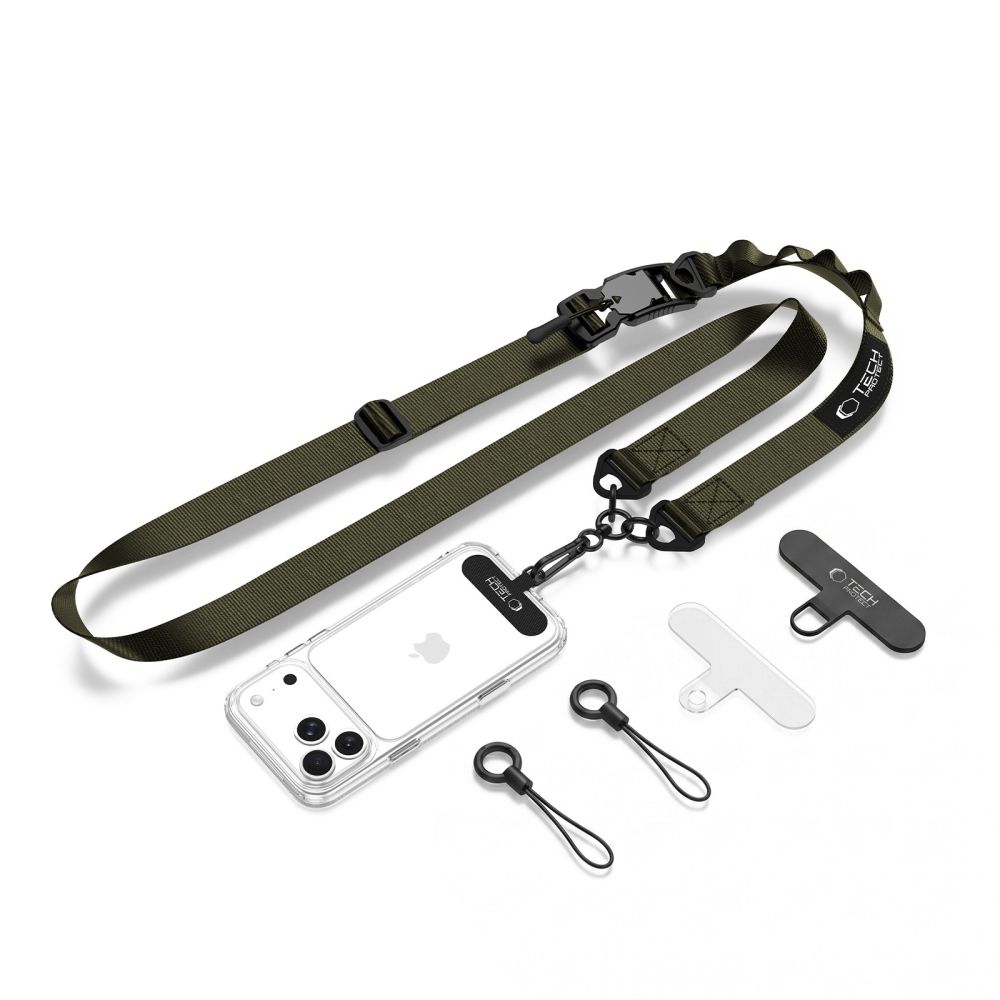 Dirželis Tech-Protect C9S Rope Crossbody, žalias
