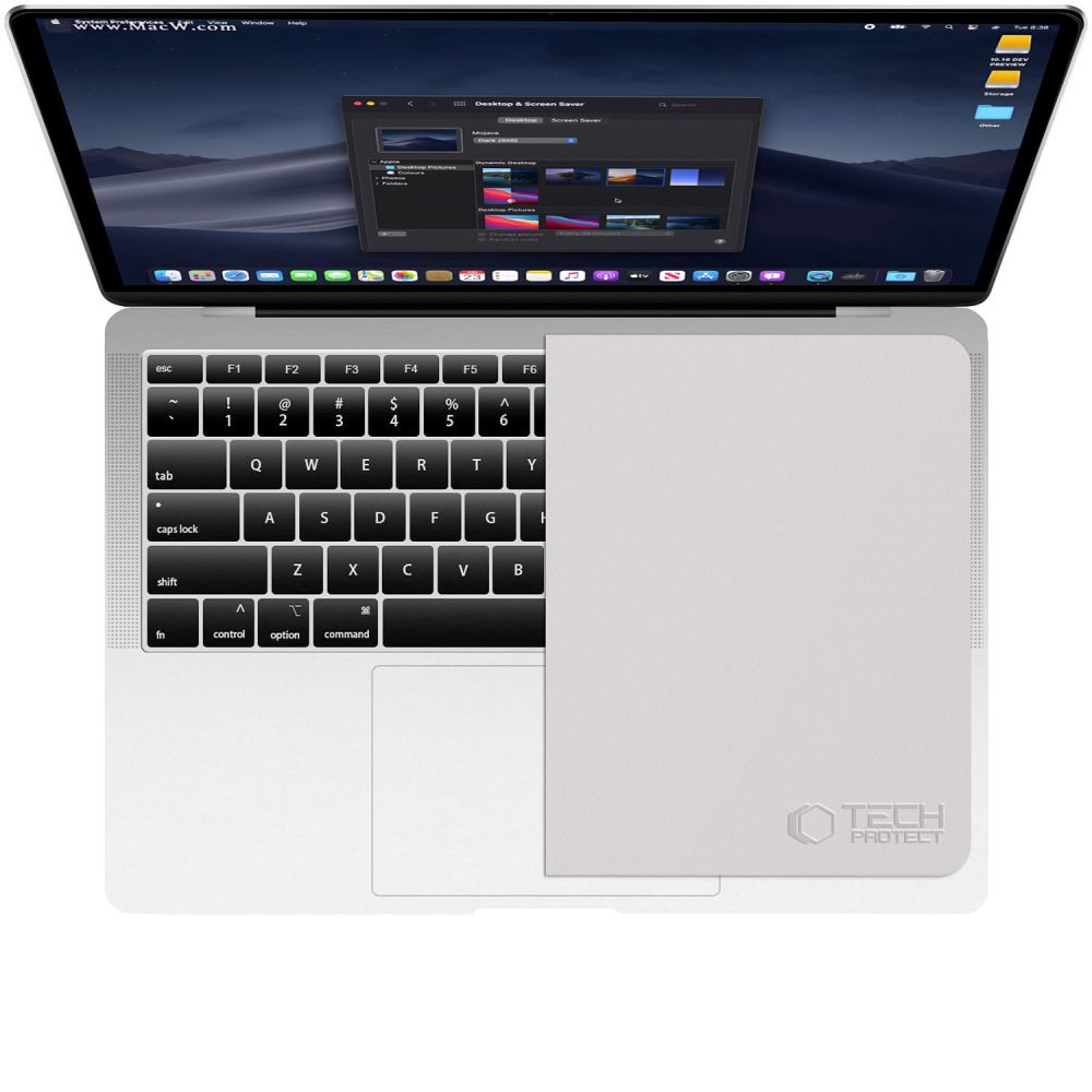 Valymo šluostė Tech-Protect Polishing Cloth Laptop 13-14, pilka