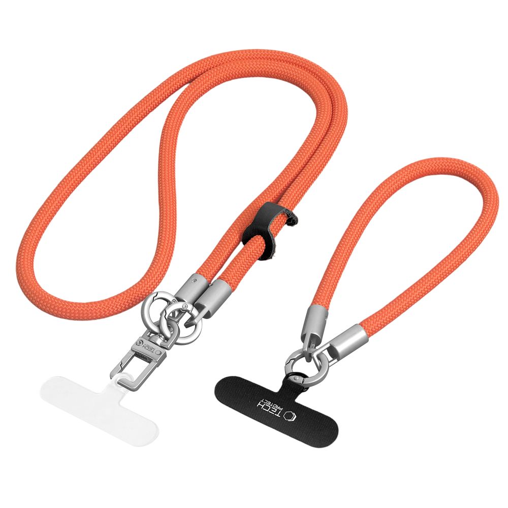 Dirželis Tech-Protect C10S Rope Crossbody & Wrist, oranžinis