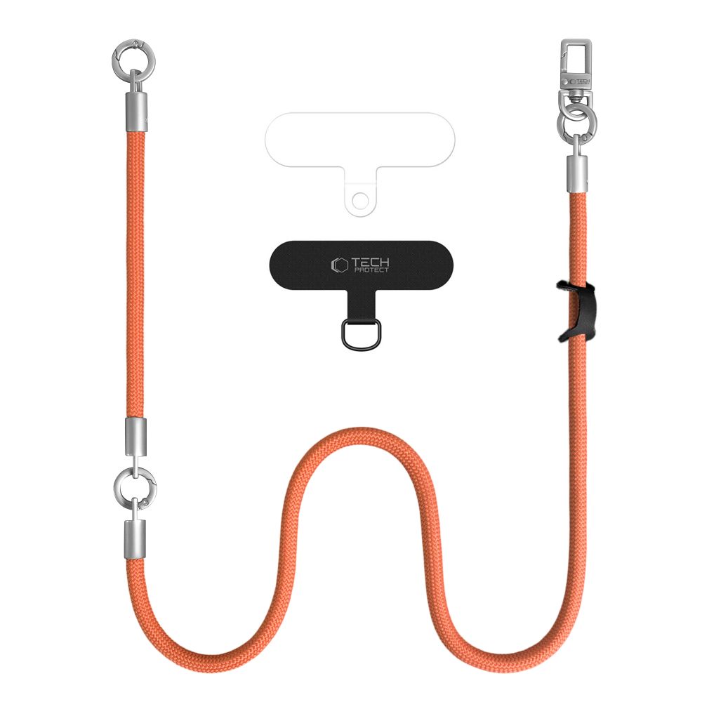 Dirželis Tech-Protect C10S Rope Crossbody & Wrist, oranžinis