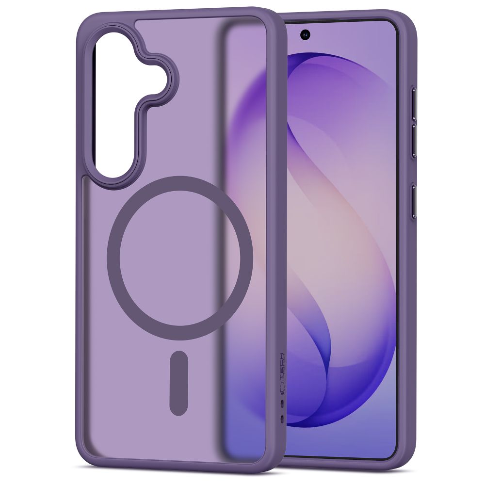 Dėklas Tech-Protect Magmat MagSafe Samsung Galaxy S26, matinis kobalto violetinis
