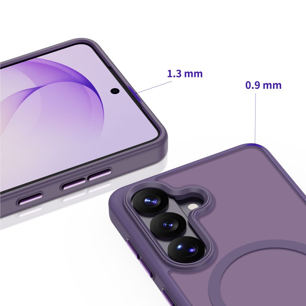 Dėklas Tech-Protect Magmat MagSafe Samsung Galaxy S26, matinis kobalto violetinis