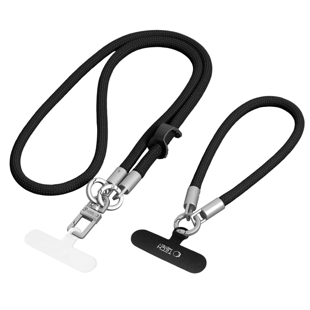 Dirželis Tech-Protect C10S Rope Crossbody & Wrist, juodas