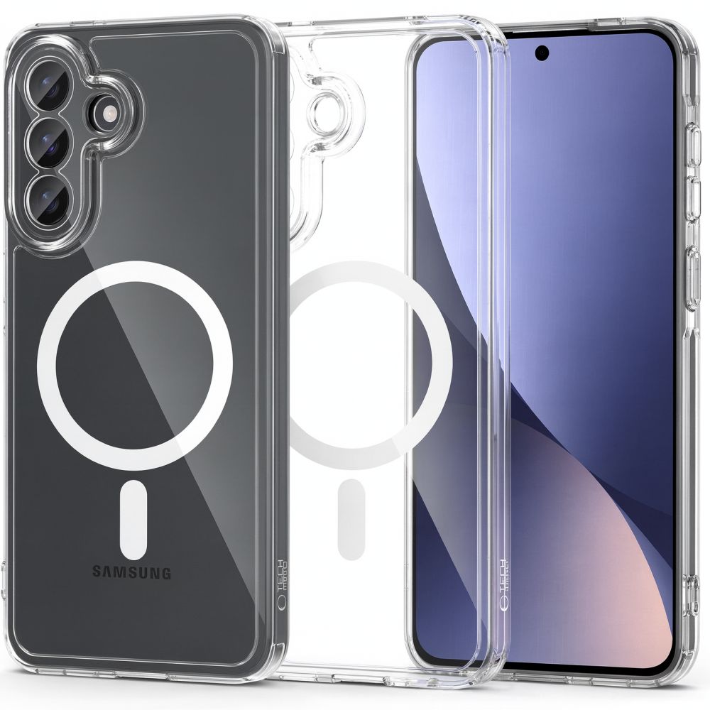 Dėklas Tech-Protect FlexAir Hybrid MagSafe Samsung Galaxy A27 5G, skaidrus